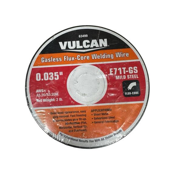 Vulcan 63499 0.035" Gasless Flux-Core Welding Wire 2 Pounds - Picture 1 of 6